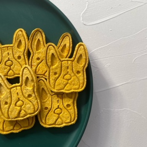 壮壮家 自制狗头饼干法斗头像饼有机南瓜燕麦奶酪无添加宠物零食