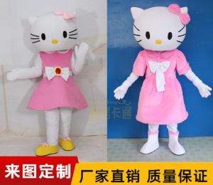 KT猫卡通人偶服装人穿行走凯蒂猫玩偶服HelloKitty布偶表演头套