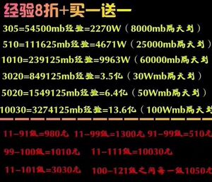 劲舞团经验秒经验等级11级开始秒级秒99级100级120级130级等等