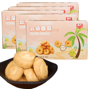春光食品椰子饼干曲奇千层酥椰子华夫卷椰子薄脆盒装海南特产食品