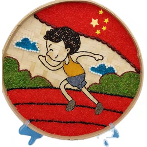 杭州运动会中国健儿加油小学生手工社团活动运动项目健康手工diy