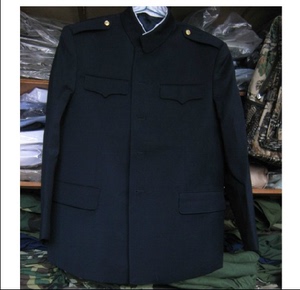 库存正品老式87海军毛料马裤呢冬常服 配发海校藏青色干部马裤呢