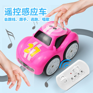 感应划线车跟笔车1画线儿童小汽车2遥控玩具3黑科技6充电5女孩4岁