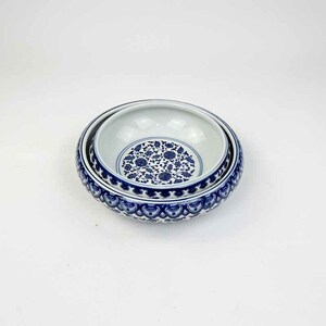 瓷笔洗毛笔清洗手绘笔洗青兰平口青花青釉笔洗瓷器陶瓷龙泉青瓷