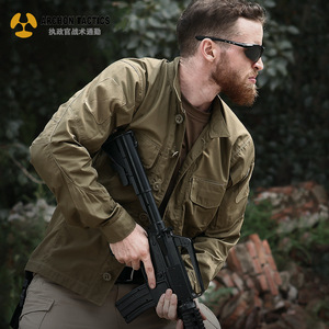 执政官侦察兵战术衬衣男长袖户外透气军迷多口袋衬衫春秋战术外套