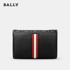 【品牌直供】BALLY/巴利HARTLAND系列男士商务手拿包经典条纹手包