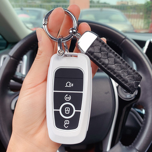 专用福特钥匙套野马mustang车钥匙包扣壳高档全包12-20款新款男女