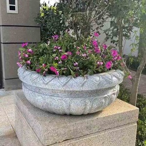 欧式花钵玻璃钢户外花盆2022新款仿大理石大号花坛大口径盆栽装饰