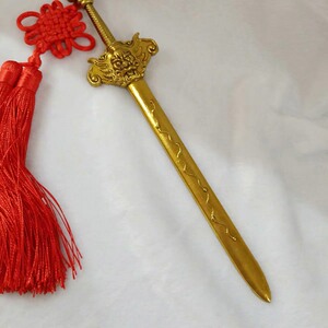 纯铜七星剑宝剑北斗七星纯铜精工宝刀大号居家客厅摆件道士剑