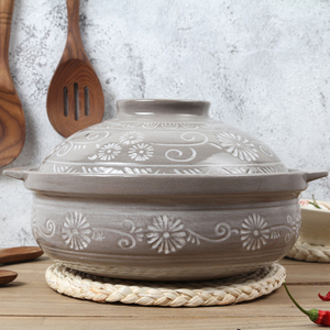 韩式砂锅炖锅家用明火燃气传统老式陶土煲仔饭土砂锅沙煲煲汤商用