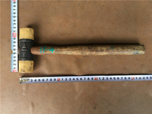 二手日本进口铁锤镶嵌塑料橡胶锤按装地板榔头 重约0.5kg