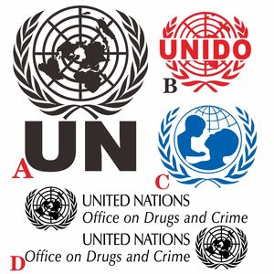 联大 标志 维和 标志diy 车贴 越野车suv mpv 反光车贴