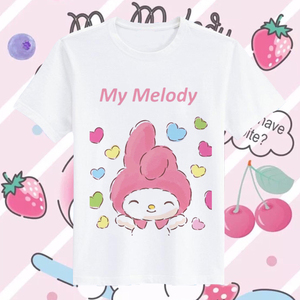 卡通美乐蒂mymelody宽松短袖t恤女夏学生百搭软妹子童装上衣服 潮