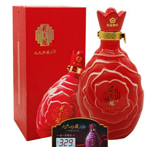 花冠酒菏泽特产花冠酒九九珍藏花之冠酒42.8度500ml单瓶价