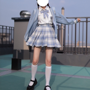 冰淇淋jk制服格裙套装中牌制服馆原创正版半身裙百褶裙学生校服