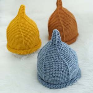 手工勾线织宝宝帽子材料包编织儿童婴儿针织秋冬男宝奶嘴帽