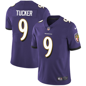 NFL巴尔迪摩乌鸦Baltimore Ravens橄榄球服9号Justin Tucker球衣