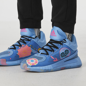 阿迪达斯男鞋 d rose 罗斯11代 蓝色万圣节限量版篮球鞋fy9988
