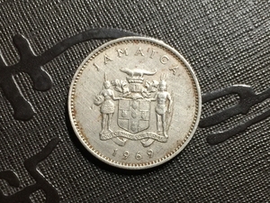 特价！！牙买加1969年10分硬币