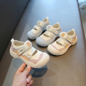 儿童运动鞋2022春季新款女童男童休闲鞋帆布小白鞋中童丑萌大头鞋