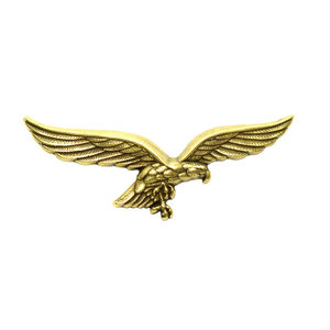 68x28mm纯黄铜财布扣美国行员空军徽章老鹰箱包皮具表带装饰扣