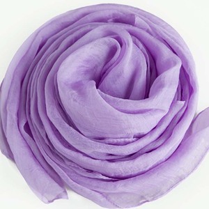 女秋冬季韩版雪纺纯色纱巾浅紫色丝巾舞蹈围巾长款超大披肩两用