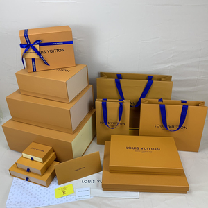 lv纸袋专柜正品礼品袋包包盒钱包饰品皮带盒衣服围巾盒防尘袋子