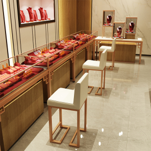 珠宝首饰店金店专用椅子眼镜店吧台时尚不锈钢椅柜台前台营业厅