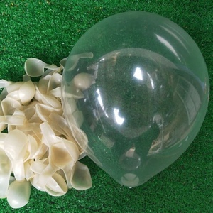 12寸2.8克透明气球汽球耐厚款不爱爆装饰透明批加厚气球发100个装