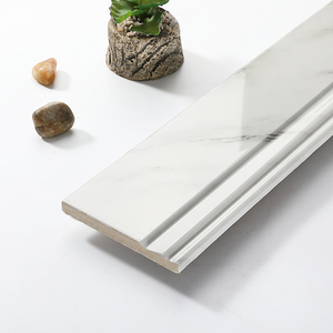 踢脚线瓷砖现代简约800x120mm地脚线客厅门槛石白色仿大理石线条