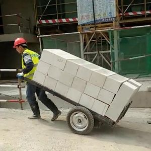 静音电动老虎车拉砖车工地手推车平板搬砖车多功能拉货建筑手推自