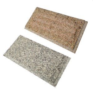 轻奢天然文化石蘑菇白麻黄锈花岗岩材别墅墙裙外墙瓷砖30x60cm大