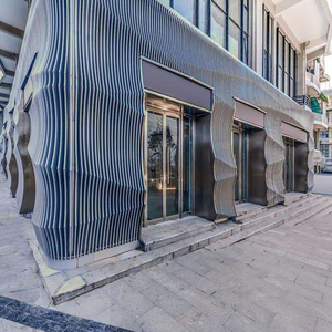 定制艺术背景墙异形造型波浪弧形凹凸天花吊顶幕墙铝制品装饰铝板