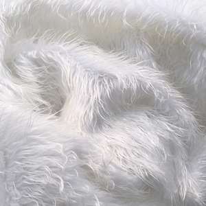落水毛长毛绒布料白色毛毛布柜台布展示布首饰垫布绒布拍照背景布