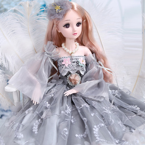 芭比洋娃娃套装2021新款女孩公主超大号儿童玩具仿真精致3d真人版