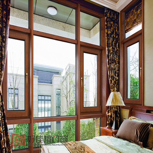 中式铝包木门窗别墅封阳台露台实木阳光房保温隔音隔热系统窗定制