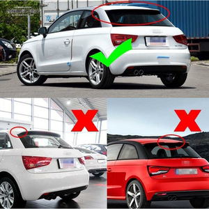 适用11-14款奥迪a1改装尾翼 两门碳纤维顶翼免打孔定风翼后扰流板