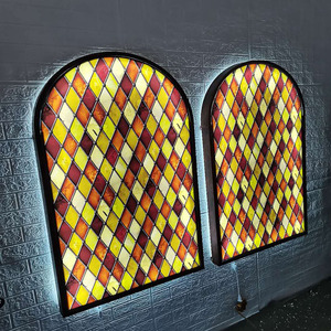 铁艺假窗户客厅背景墙装饰灯过道广告牌展示牌定制壁挂广告灯箱