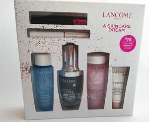 lancome兰蔻小黑瓶精华套装六件套精华肌底液30ml 粉水 睫毛膏
