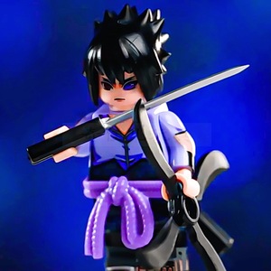 乐高火影忍者宇智波佐助卡卡西第三方超稀有人仔益智拼装积木玩具