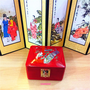 韩国贝壳工艺品宝石盒子珠宝盒首饰盒贝雕 工艺品盒子礼品饰品盒
