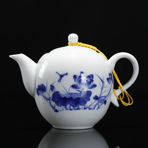 家用茶壶陶瓷泡茶壶泡茶器青花瓷功夫小茶壶单壶茶水分离壶