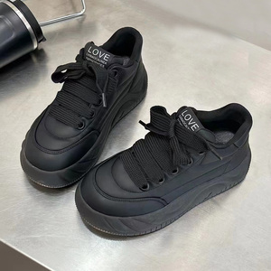 龙帝欧女鞋正品2023冬季新款圆头厚底加绒保暖运动休闲鞋棉鞋时尚