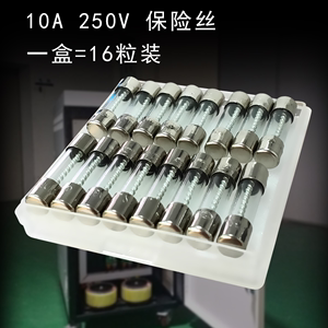 10A保险丝 5×20mm250V玻璃管熔断器整流板模块雾化头 加湿机配件