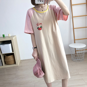 假口袋胸开口免脱情侣野外约会夏季户外裙侧开连衣裙方便约会神器