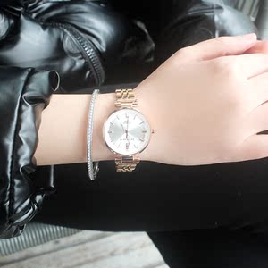 尼克公爵020女士手表防水年新款简约气质学生小众轻奢高级钢带女