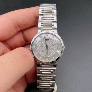 二手伯爵珠宝系列女士石英腕表32mm表径贝母表盘瑞士时尚钻石女表