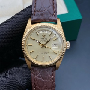 二手劳力士全金表18k男表经典款1803星期日历型表径36mm