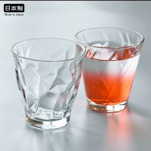 aderia玻璃杯日本进口石冢硝子水杯牛奶杯饮料啤酒杯家用早餐杯子