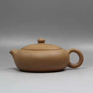 紫砂壶名家特价真品全手工家藏原矿芝麻段泥霍红文制扁西施壶茶壶